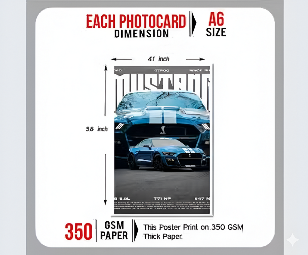 Aesthetic 24 Pcs Cars Wall Collage Kit - 4 x 6 Inches Posters - Wall Prints for Bedroom, Living Room, Office Decoration - Glue tape Included